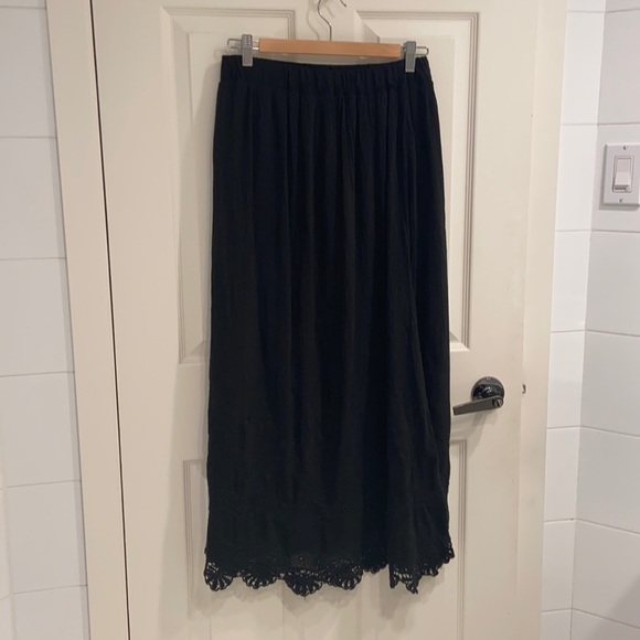Black Boho maxi skirt - Picture 1 of 1